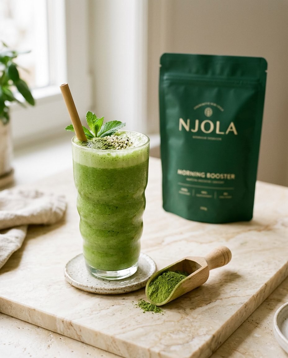 Njola im gr&uuml;nen Smoothie